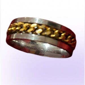 Vintage Style Titanium Band Ring Size‎ 11